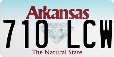 AR license plate 710LCW