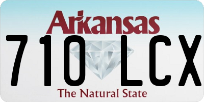 AR license plate 710LCX