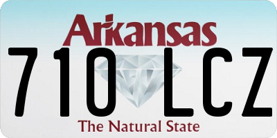 AR license plate 710LCZ
