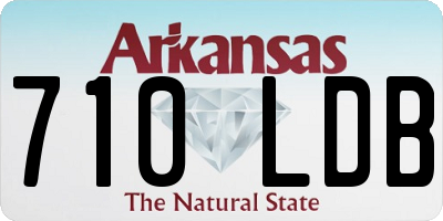 AR license plate 710LDB