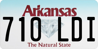 AR license plate 710LDI