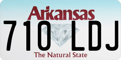 AR license plate 710LDJ