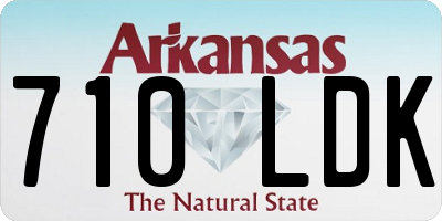 AR license plate 710LDK