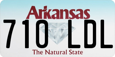 AR license plate 710LDL