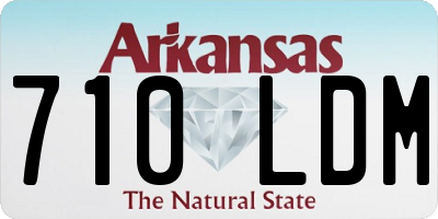 AR license plate 710LDM
