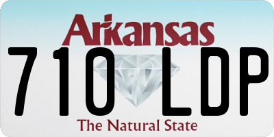 AR license plate 710LDP