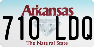 AR license plate 710LDQ