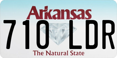 AR license plate 710LDR