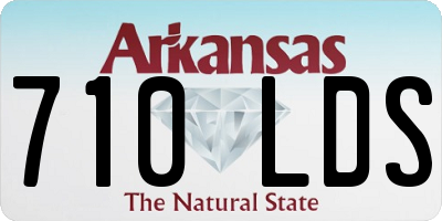 AR license plate 710LDS