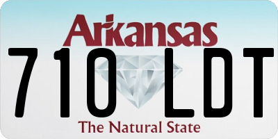 AR license plate 710LDT