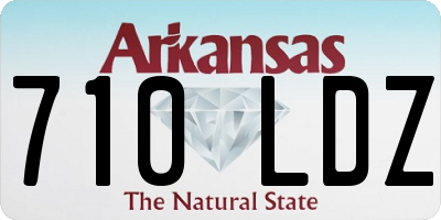 AR license plate 710LDZ