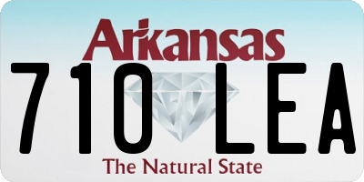AR license plate 710LEA