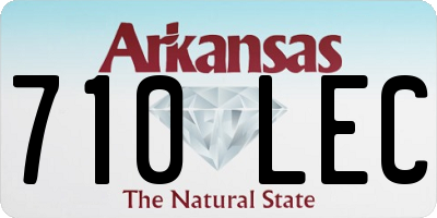 AR license plate 710LEC