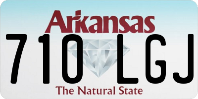 AR license plate 710LGJ