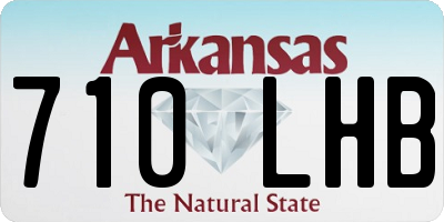 AR license plate 710LHB