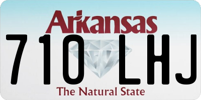 AR license plate 710LHJ