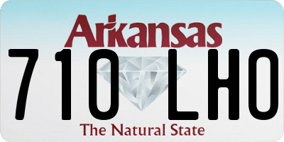 AR license plate 710LHO