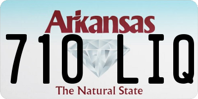 AR license plate 710LIQ