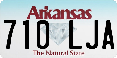 AR license plate 710LJA