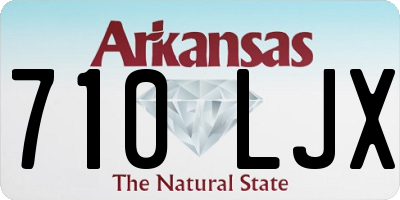 AR license plate 710LJX