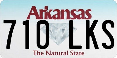 AR license plate 710LKS