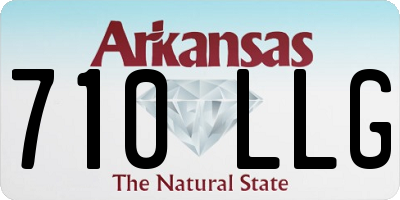 AR license plate 710LLG