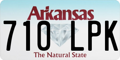 AR license plate 710LPK