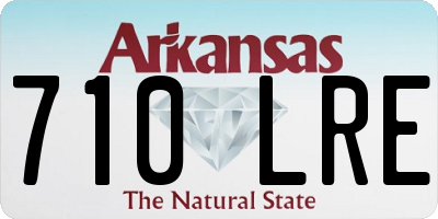 AR license plate 710LRE