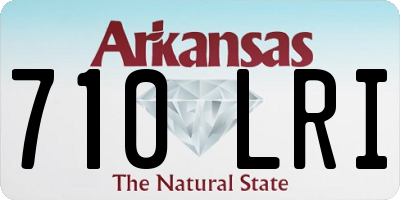 AR license plate 710LRI