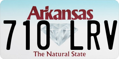 AR license plate 710LRV