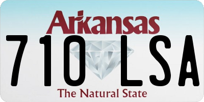 AR license plate 710LSA