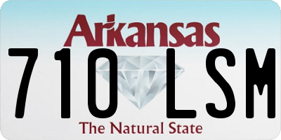 AR license plate 710LSM