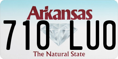 AR license plate 710LUO