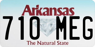 AR license plate 710MEG