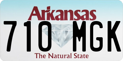 AR license plate 710MGK