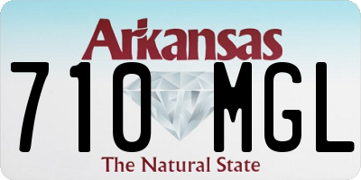 AR license plate 710MGL