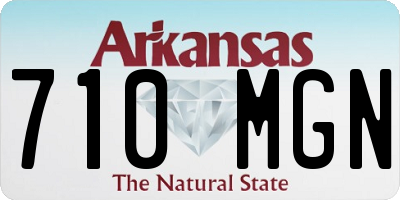 AR license plate 710MGN
