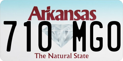 AR license plate 710MGO