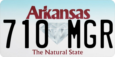 AR license plate 710MGR