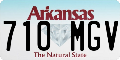 AR license plate 710MGV