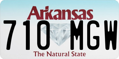 AR license plate 710MGW