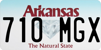 AR license plate 710MGX