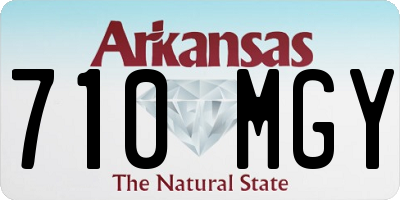 AR license plate 710MGY