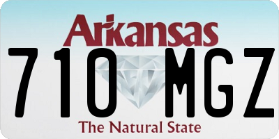 AR license plate 710MGZ