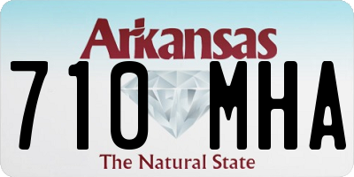 AR license plate 710MHA