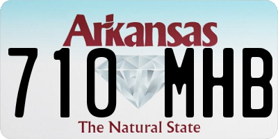 AR license plate 710MHB