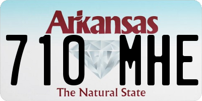 AR license plate 710MHE