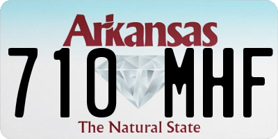 AR license plate 710MHF