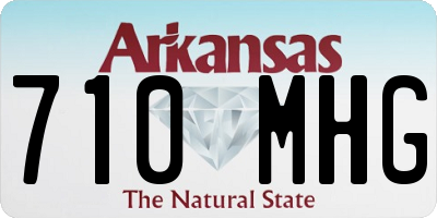 AR license plate 710MHG