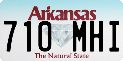 AR license plate 710MHI